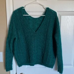 Sézane Lison Jumper in Emerald Green